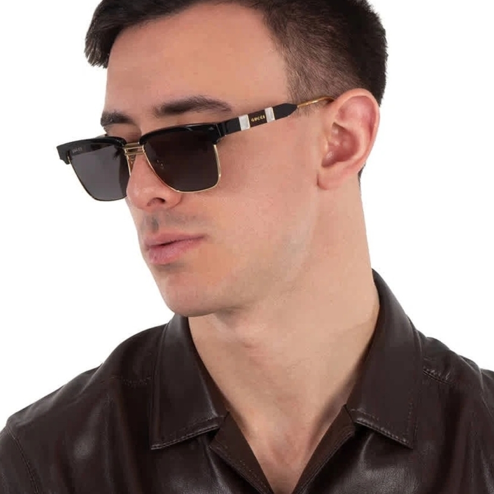 Gucci Black and Gold Sunglasses - GG0603S - Used - Picture 3 of 11